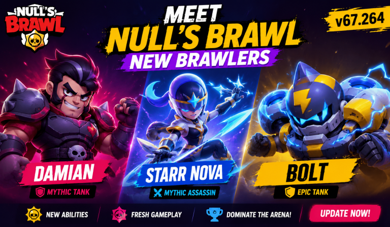 Null’s Brawl New Brawlers Explained: Damian, Starr Nova & Bolt
